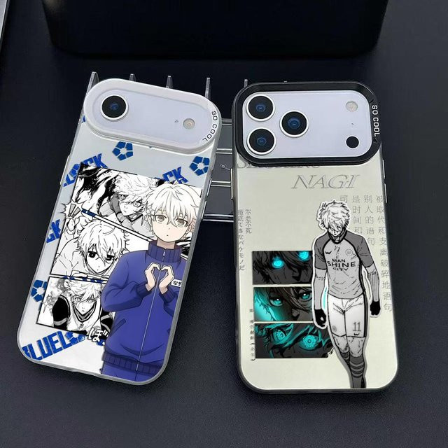 B-BLUE Handyhülle Seishiro Nagi für iPhone 11 bis 17 Pro Max Matte Laser Aurora stoßfest Schwarz - Bild 1