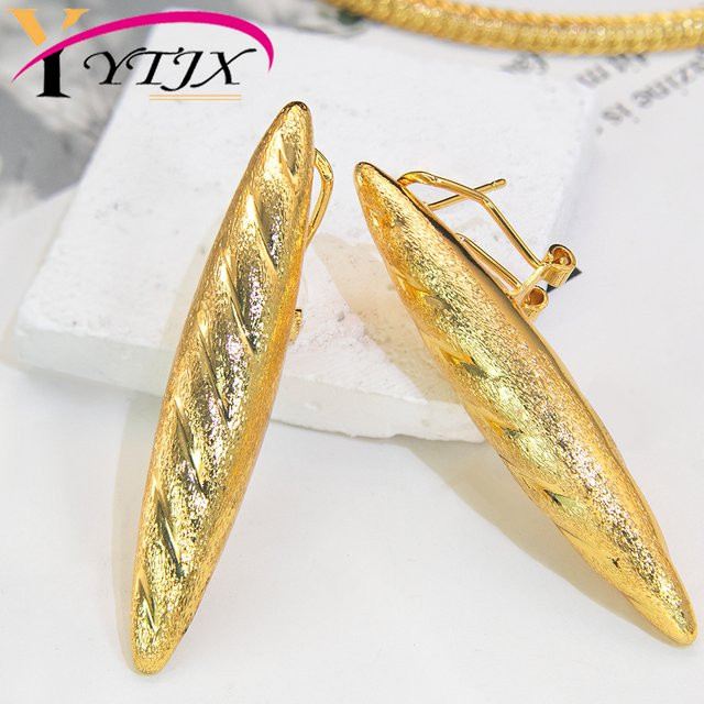 YTJX Ohrringe, Tropfenohrringe, Gold, Damen - Bild 1