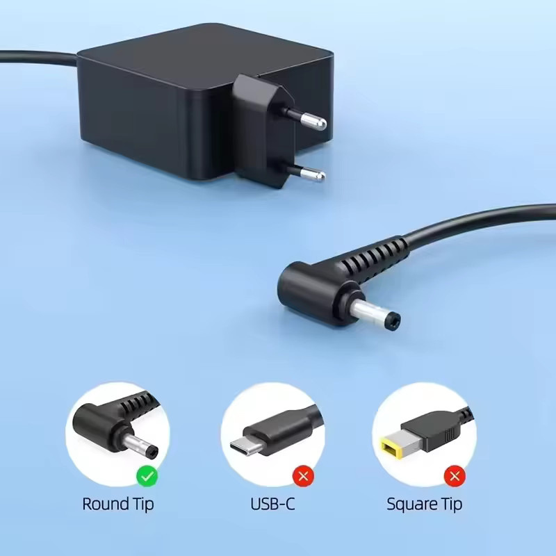 Lenovo Netzteiladapter Laptop-Ladegerät in Schwarz, 65 W, 20 V, 3,25 A, passend für Lenovo YOGA 710 510-14ISK, IDEAPAD 510S-14 und XiaoXin 310 - Bild 3