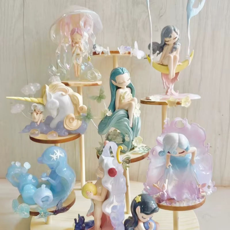 Bandai Traumland Elfen Sammlerfiguren Set aus Kunstharz, 52 Stück, mehrfarbig, dekorative Anime Figuren für die Desktop-Dekoration - Bild 2