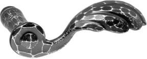 Ei Electronics Rowe Scheitter Drückerloch Nr. 112Z Ei Rowe links in Silber - Bild 1