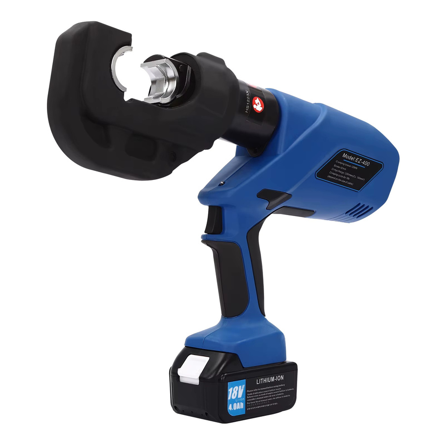 Bymaocar Wiederaufladbare Hydraulische Crimpzange in Blau mit 12 Matrizenspezifikationen und 360 Grad drehbarem Kopf, 120KN Elektrische Hydraulische Presszange - Bild 8