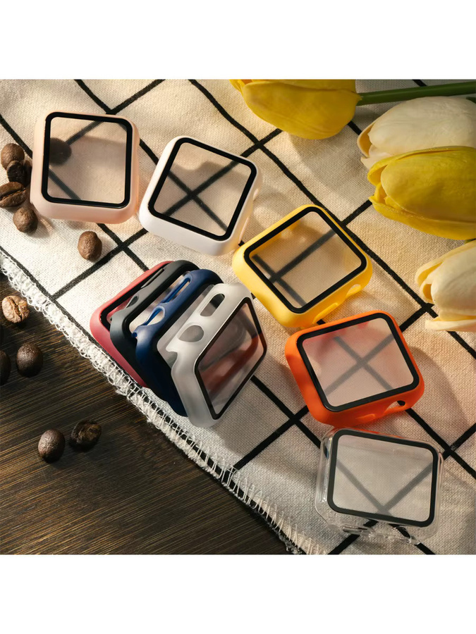 CHIICSMART Displayschutzfolie Glas, Silber, Apple Watch Zubehör - Bild 5