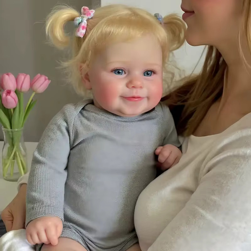 NPK Maddie Reborn Baby Mädchen Puppe, Vollvinyl, 20 Zoll, Badespielzeug - Bild 1