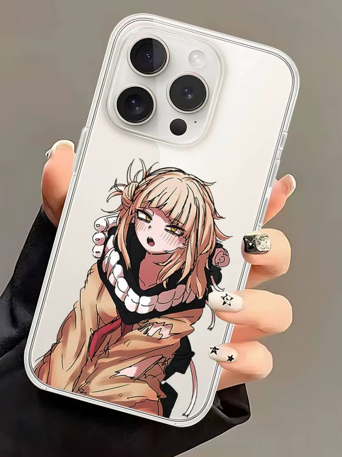 Anime Himiko Toga Handyhülle für iPhone 11 bis 17 Pro Max, transparente und stoßfeste Schutzhülle - Bild 6
