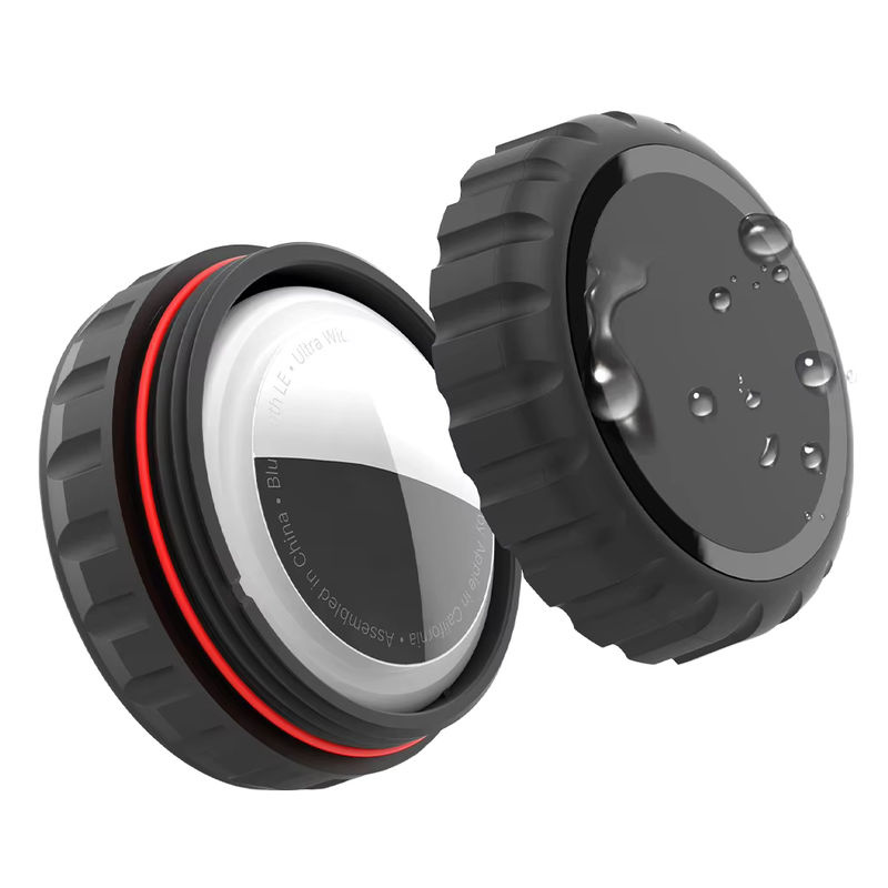 VODOOL Wasserdichte Schutzhülle für Apple AirTag in Schwarz mit Klebemontage für Fahrrad, Auto und Ski - Bild 5