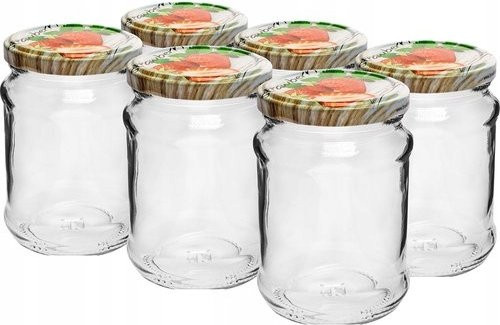 Browin Glasgefäß mit Schraubverschluss, transparent, 6 Stück, 250 ml pro Gefäß - Bild 1