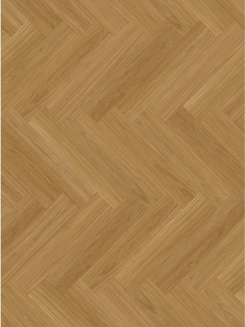 Parador Vinylboden Trendtime 3 SPC Oxford Eiche Karamellbraun Holzoptik Fischgrät Design Seidenmatt - Bild 1