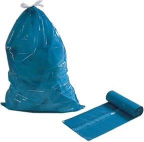 WBV Müllsack mit Zugband blau, 120 l, 25 Stück - Bild 1