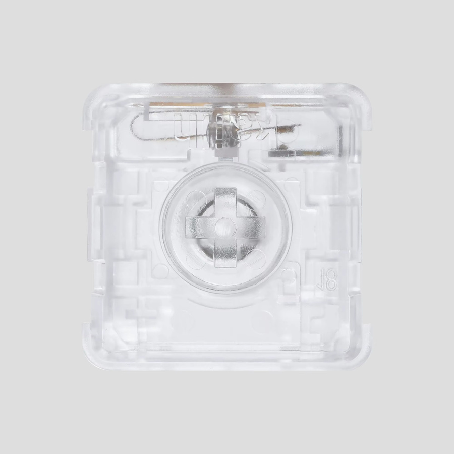 Haute42 Kailh Custom Low Profile Crystal Switch 3-Pin Linearer Schalter in Transparent für Low-Profile- und HITBOX-Tastaturen (43g) - Bild 3