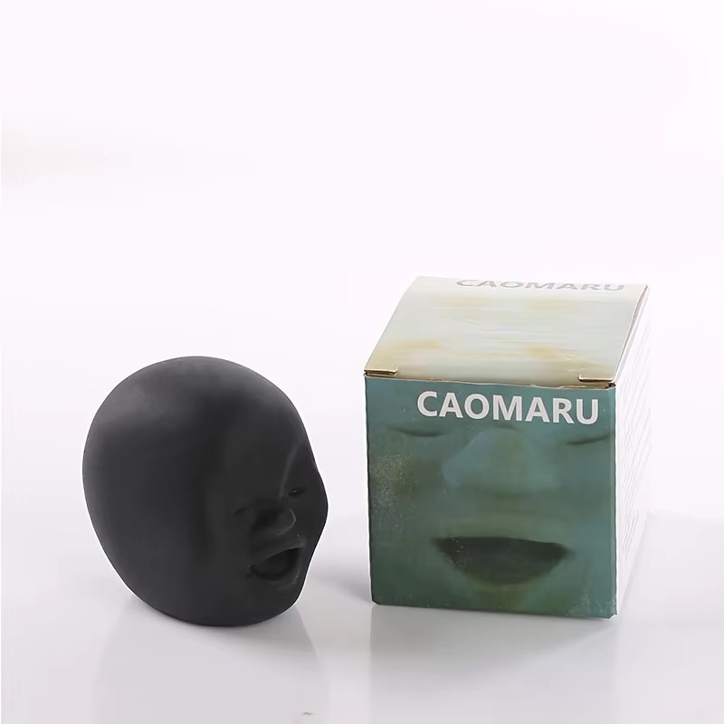 Soulbao Anti-Stress Pinch Release Ball aus Silikon in Schwarz als sensorisches Spielzeug zur Stressbewältigung - Bild 4