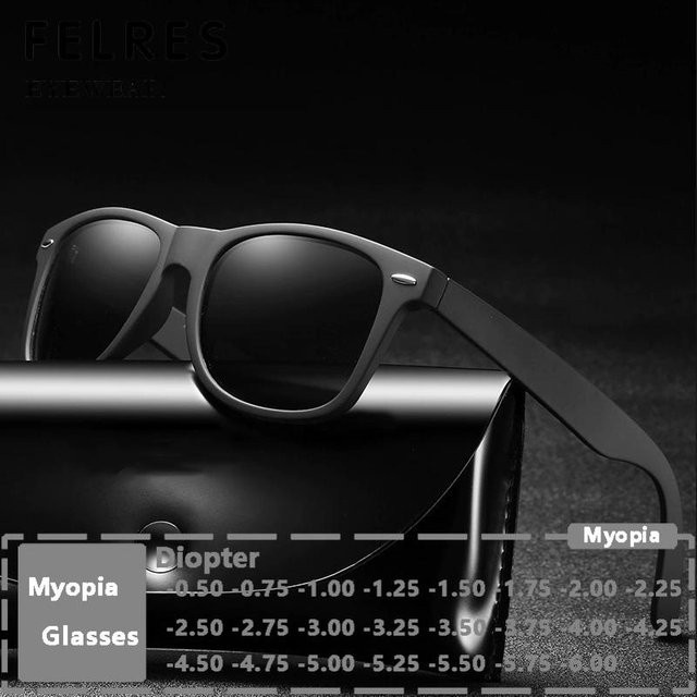FELRES Sonnenbrille, Quadratisch, Vollrand, Kunststoff, Schwarz, Männer - Bild 1