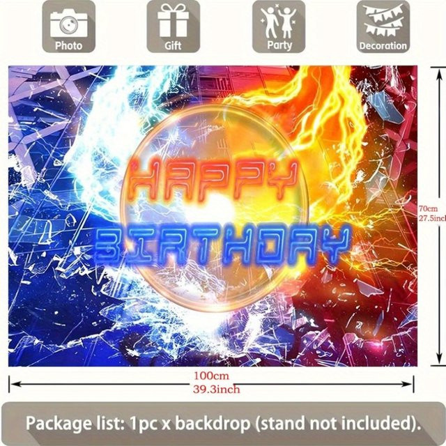 VIKAMA Wandteppich für Party und Geburtstag, abstrakter Hängender Wandteppich in Mehrfarbig, B/H: 58 x 75 cm - Bild 1