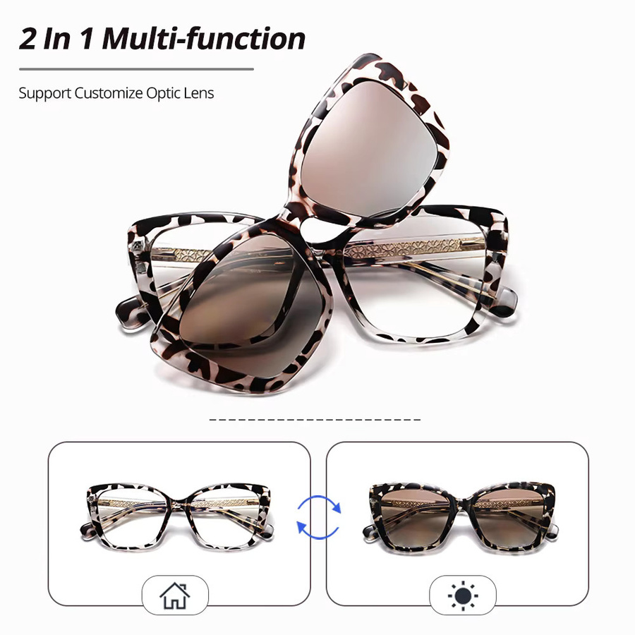 Ralferty Cateye Sonnenbrille, Vollrand, Kunststoff, Damen - Bild 2