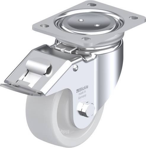 Blickle Lenkrolle LUH-SPO 127K-FI mit Feststeller in Silber, Rad-Durchmesser: 125 mm, Tragfähigkeit: 750 kg - Bild 1