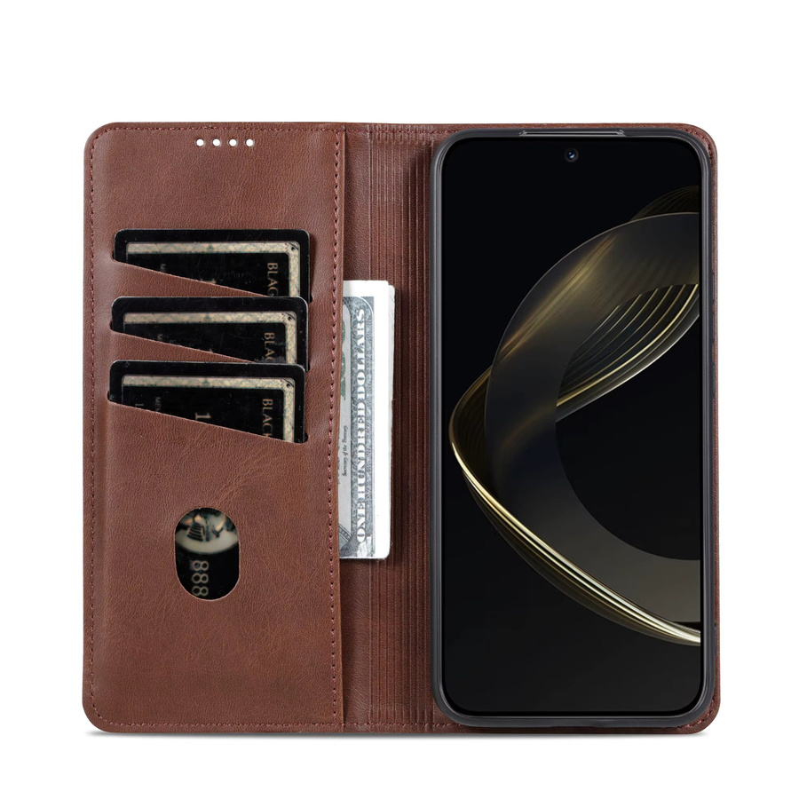 Business Flip Leder-Handyhülle mit Kartenhalter für Xiaomi 17T 17 Pro Max Ultra Mi 15T 14T 15 14 Pro Ultra in Grün und Braun - Bild 2