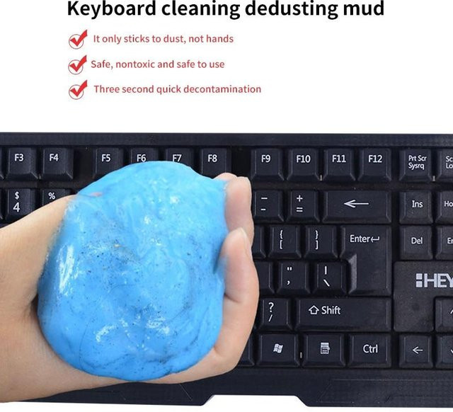 Home Whispers Auto Reinigung Gel in Blau zur Staub- und Schmutzentfernung für Auto, Tastatur und Computer - Bild 1