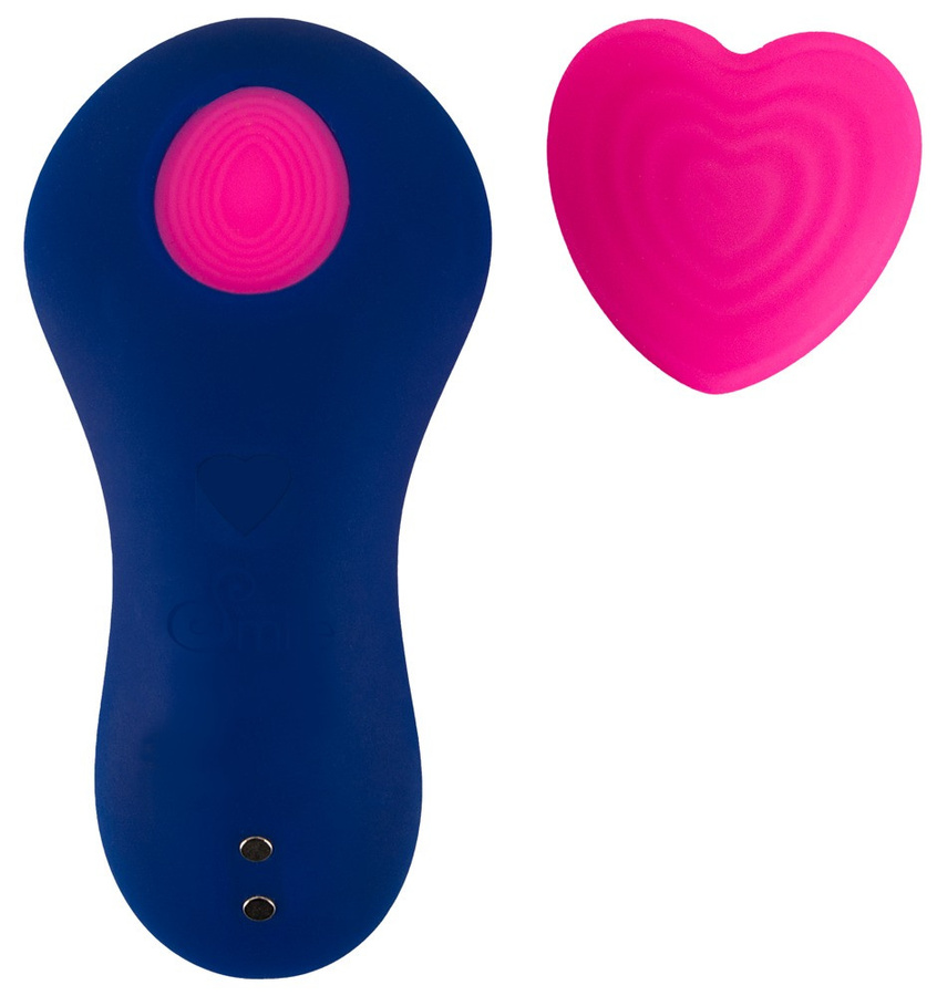Sweet Smile Panty-Vibrator Heart mit Fernbedienung in Blau - Bild 4