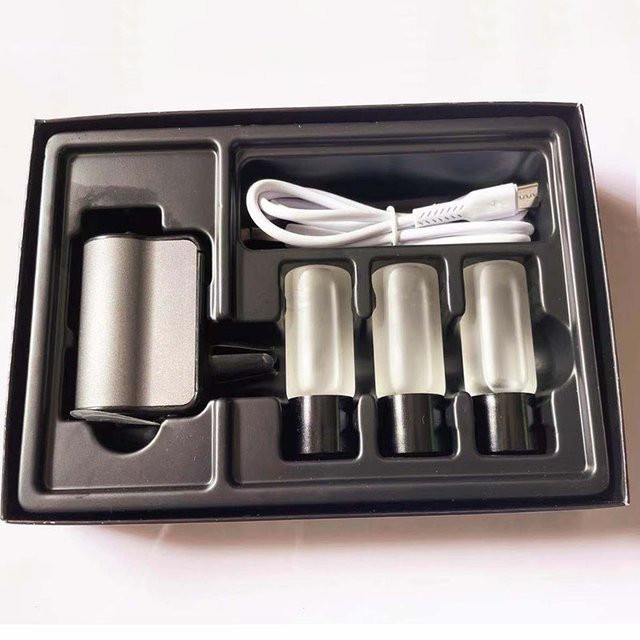 YESPLEASE Elektrischer Auto Lufterfrischer mit Aroma Diffusor für Ätherische Öle in Schwarz - Bild 1