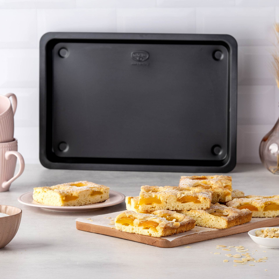 Dr. Oetker Backblech Tradition mit extra hohem Rand, Schwarz, B: 42 cm, T: 29 cm - Bild 2