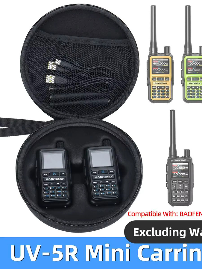 ABBREE UV-5R Mini Tragetasche für Funkgeräte in Schwarz - Bild 7