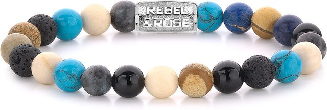 Rebel & Rose Armband, Edelstahl, Bunt, Herren - Bild 1
