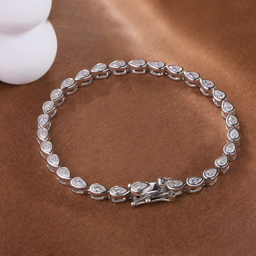 KUTPF Tennisarmband, 925 Sterlingsilber, Moissanit, Damen - Bild 2