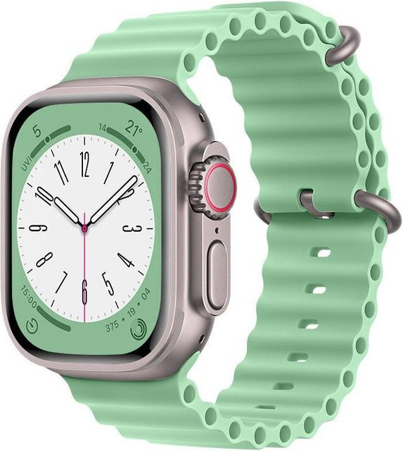 Uhrenarmband Silikon, Ozean-Armband, Pistazie, Unisex - Bild 1