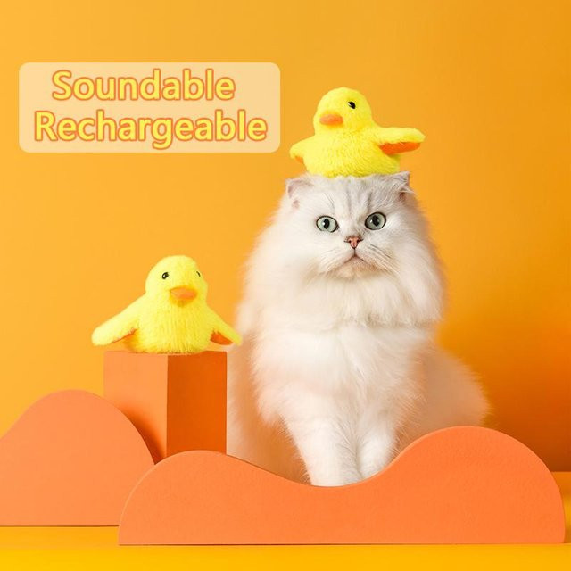 Yiran Furniture Katzenspielzeug, interaktives elektrisches Vogelspielzeug, mit Vibrationssensor - Bild 1