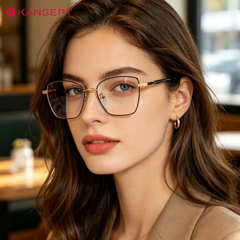 KANSEPT Lesebrille, quadratisch, Vollrand, Damen, Blaulichtfilter - Bild 3