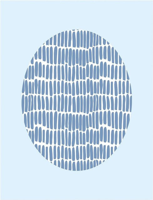 Komar Wandbild Shelly Blue aus Qualitätsvlies, B: 40 cm, H: 50 cm - Bild 1