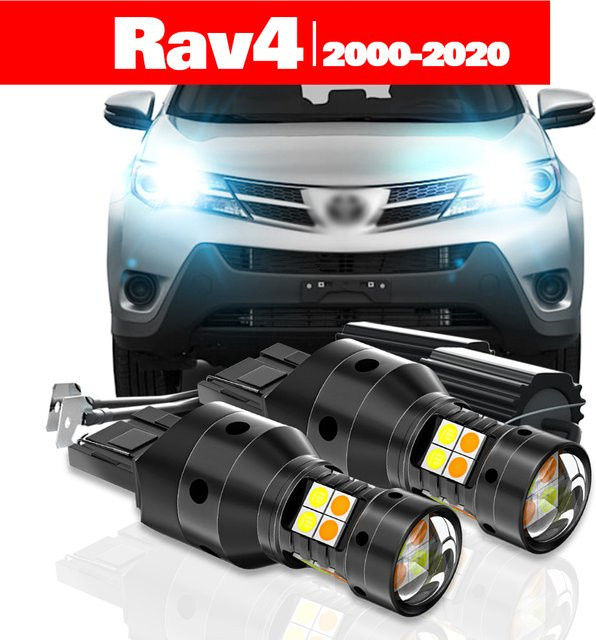 LECIBUBI LED Dual Modus Blinker und Tagfahrlicht DRL Set für Toyota Rav4 2000-2020, 2 Stück - Bild 1