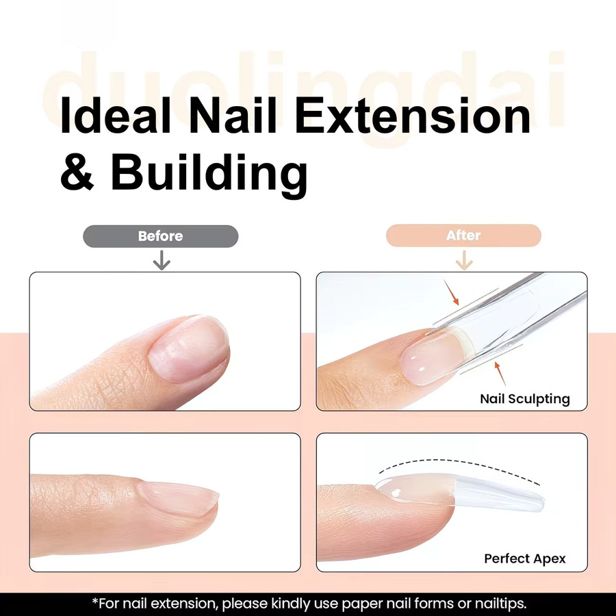 DUOLINGDAI Builder Gel Jelly, Light Nude, Glänzend - Bild 3