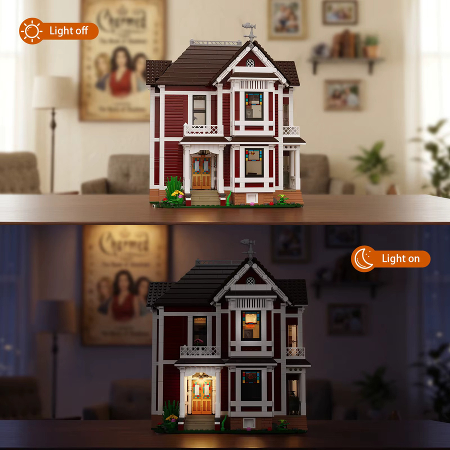 BuildMoc Halliwell Manor Charmed Bausteine-Set, Haus-Modellbausatz - Bild 5