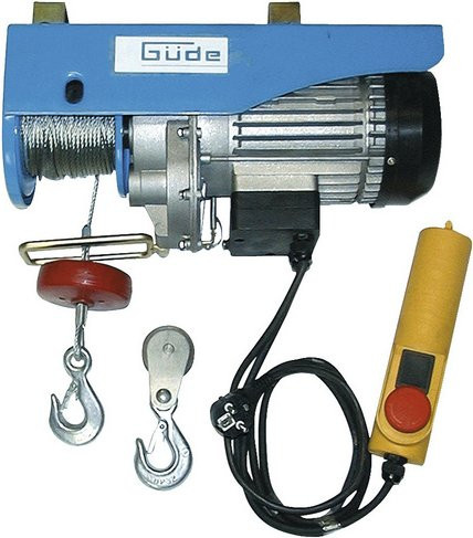 Elektrischer Seilzug Güde GSZ 300/600 in Blau mit 600 kg Hubkraft und 12 m Seillänge - Bild 4