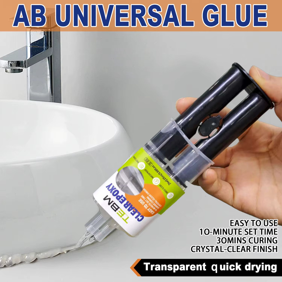 TEBM Epoxidharz-Kleber transparent, wasserfester Reparaturkleber für Holz, Kunststoff und Metall - Bild 5
