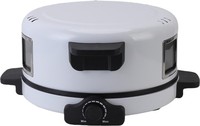 Nensit Home Pizza Maker mit 2000W Leistung, Antihaftbeschichtung und schnellem Aufheizen, Backmaschine für Steak, Burger und Brot in Grau - Bild 1