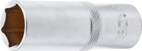 BGS Steckschlüssel-Einsatz Sechskant tief 10561, Farbe Silber, Antrieb Innenvierkant 12,5 mm (1/2 Zoll), Schlüsselweite 21 mm - Bild 1