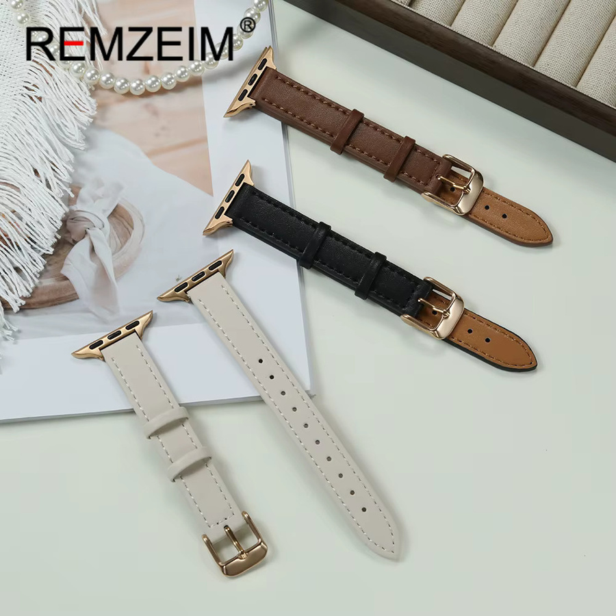 REMZEIM Uhrenarmband Leder, Damen - Bild 1