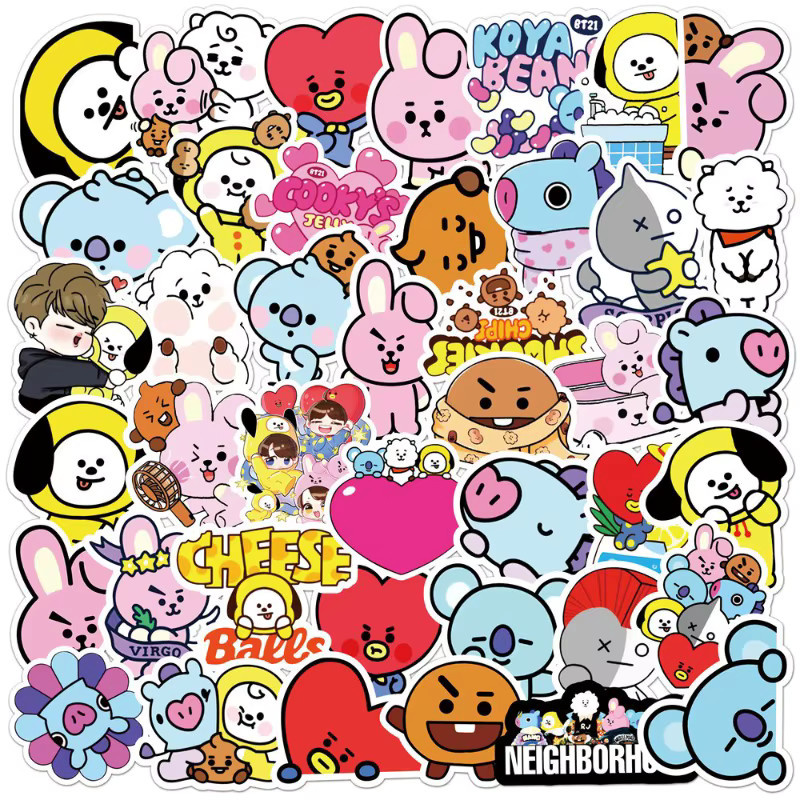 BT21 Cartoon-Aufkleber, wasserfest - Bild 2