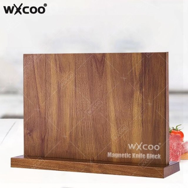 WXCOO Magnetischer Messerblock aus Akazienholz in Braun, Freistehender Messerhalter für die Küchentheke, Breite: 39,0 cm, Tiefe: 23,5 cm, Höhe: 0,0 cm - Bild 1