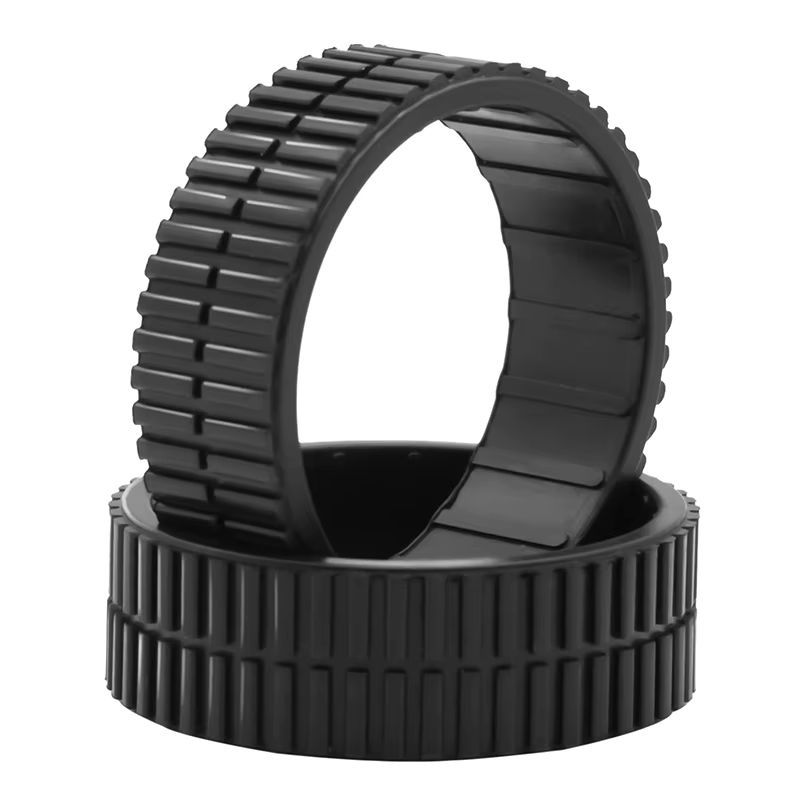 Rutschfeste Rollenreifen in Schwarz für iRobot Braava 380 380T 320 321 345 6050 385 375 375T Mint Plus 4200 4205 5200 Saugroboter - Bild 2
