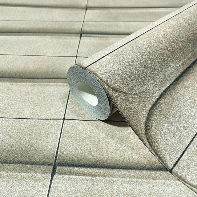 Marburg Vliestapete Grafisch Modern in Beige-Gelb mit geometrischem Muster und FSC-Zertifizierung - Bild 1