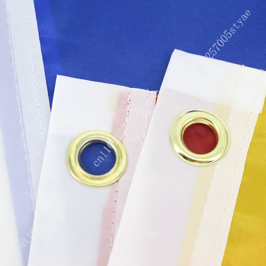 ZXDingZhi Kolumbien-Flagge aus Polyester für Innen und Außen, gelb gestreiftes Banner zur Heimdekoration - Bild 2