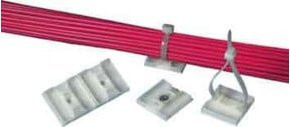 Panduit Befestigungssockel ABMS-A-D in Weiß, selbstklebend, Breite: 2,79 cm, Tiefe: 2,79 cm - Bild 1