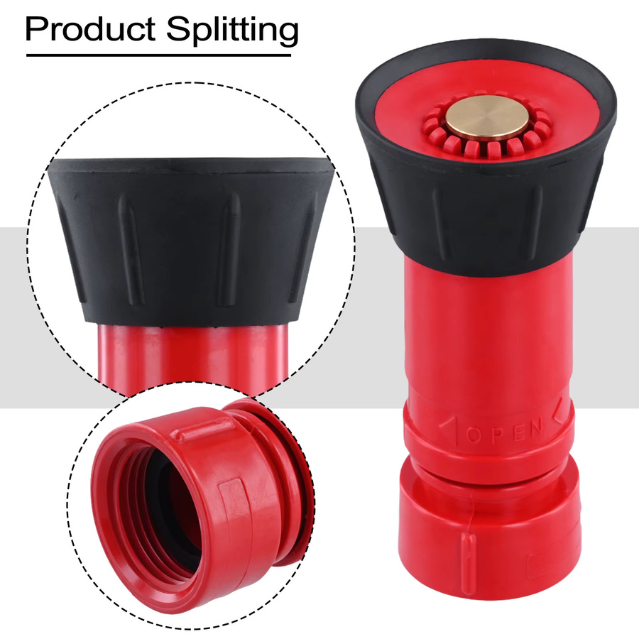 DAZZLEEX Heavy Duty Hochdruck-Schlauzdüse in Rot für die Gartenbewässerung und Terrasse - Bild 4