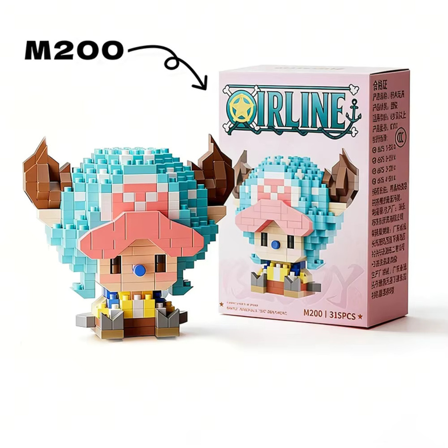 Bandai One Piece Sonnengott Nika Luffy Blind Box, Mikro-Bausteine, 3D Anime-Modell, Mini-Bausteine Figuren - Bild 4