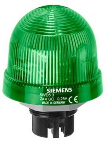 Siemens Signallampe 8WD5320-5BC in Grün Durchmesser: 7,0 cm, Höhe: 6,6 cm - Bild 1