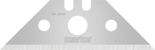 Martor Ersatzklingen Trapezklinge aus gehärtetem Stahl, 18mm Snap-Off, Silber, 10 Stück - Bild 1