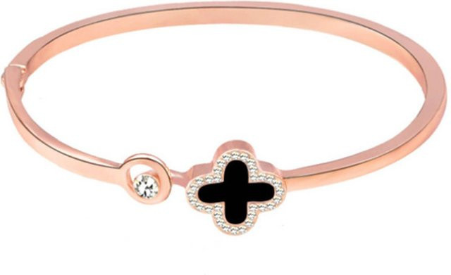 Neoglint Armband, 4-Blatt-Klee, Roségold, Legierung, Damen - Bild 1